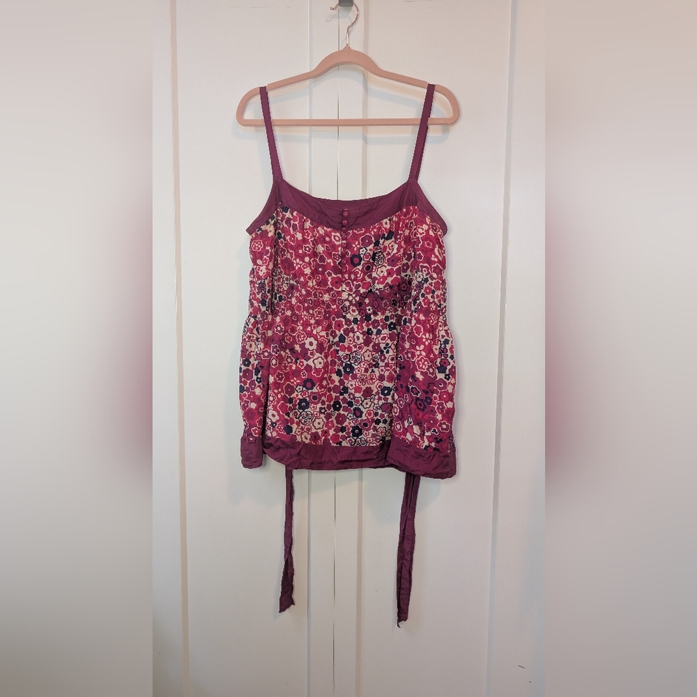 Floral Anthropologie Tank Top